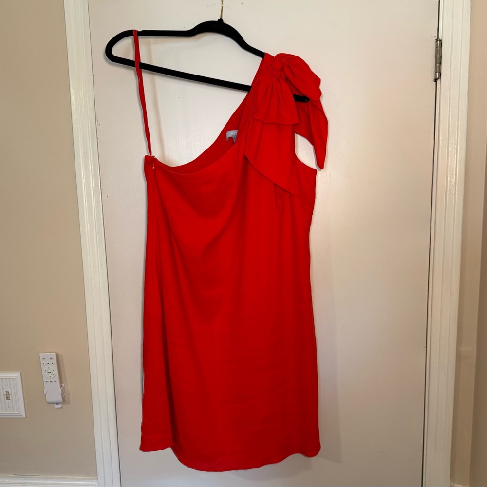Antonio Melani Red Linen Dress
